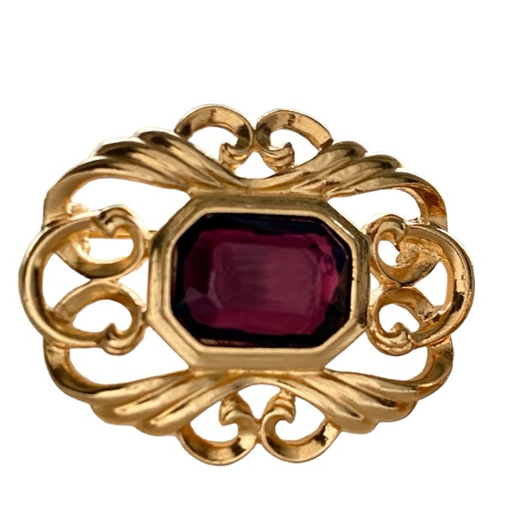 Signed Demi-Elegant Parure Brooch & Earring Set - Picture 3 of 12